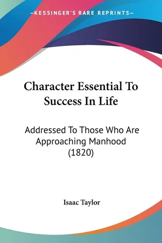 Character Essential To Success In Life