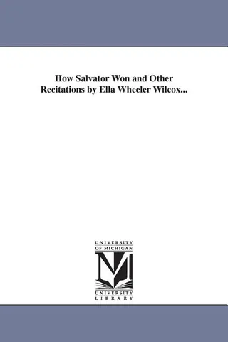 How Salvator Won and Other Recitations