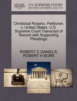 Christobal Rosario, Petitioner, v. United States
