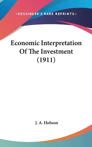 Economic Interpretation Of The Investment