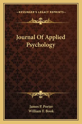 Journal Of Applied Psychology