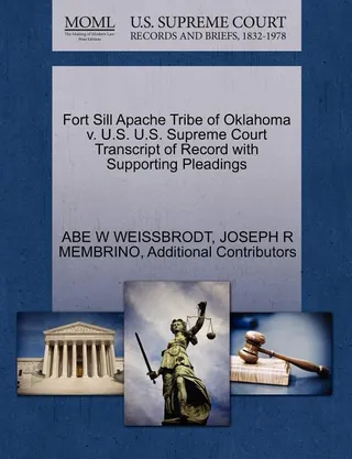 Fort Sill Apache Tribe of Oklahoma v. U.S.