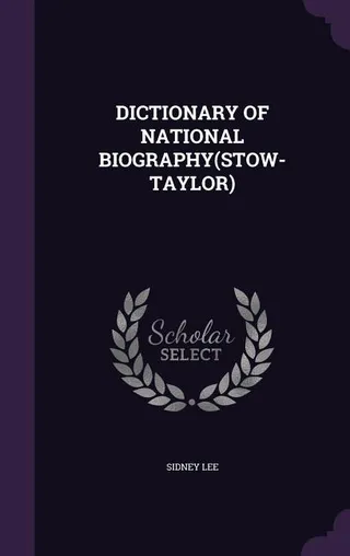 Dictionary of National Biography