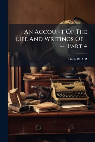 An Account Of The Life And Writings Of ---