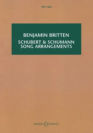 Schubert & Schumann Song Arrangements