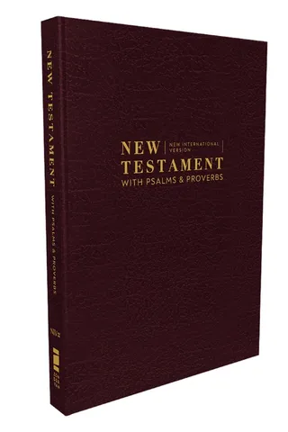 Niv Testament with Psalms and Proverbs Pocket Sized Burgundy Comfort Print
