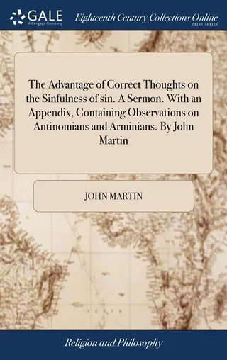The Advantage of Correct Thoughts on the Sinfulness of sin
