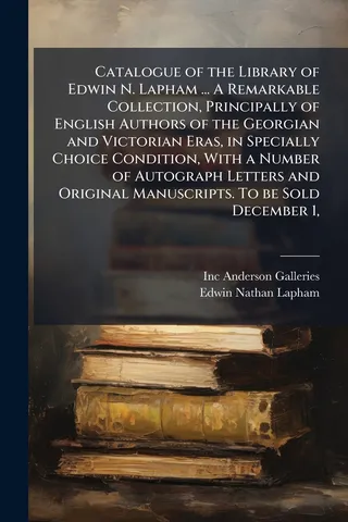 Catalogue of the Library of Edwin N. Lapham
