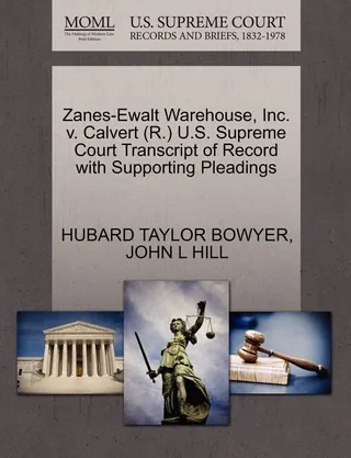 Zanes-Ewalt Warehouse, Inc. v. Calvert