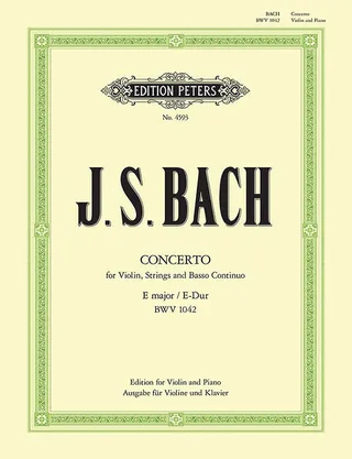 Violin Concerto in E Bwv 1042 for Violin and Piano