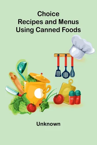 Choice Recipes and Menus Using Canned Foods