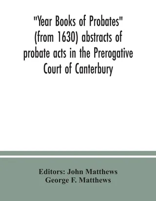 Year Books of Probates
