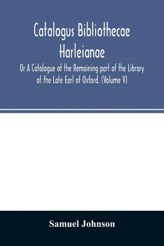 Catalogus bibliothecae Harleianae