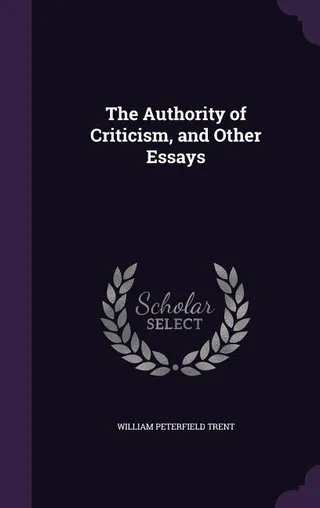 The Authority of Criticism