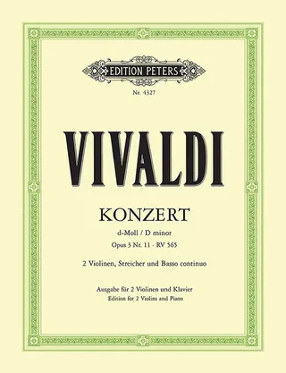 Concerto in D Minor Op. 3 No. 11 RV 565