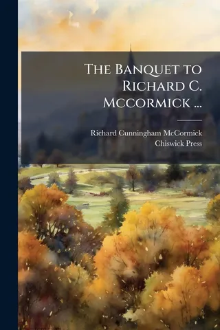 The Banquet to Richard C. McCormick
