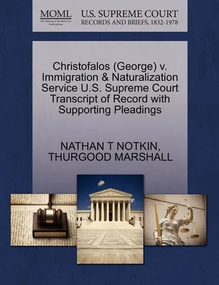 Christofalos (George) v. Immigration & Naturalization Service