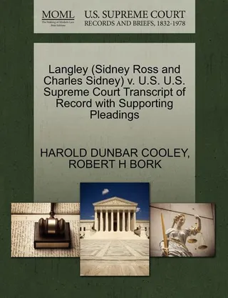 Langley (Sidney Ross and Charles Sidney) v. U.S.