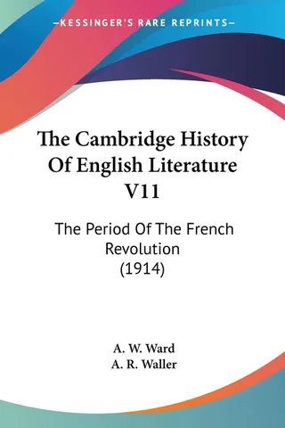 The Cambridge History Of English Literature